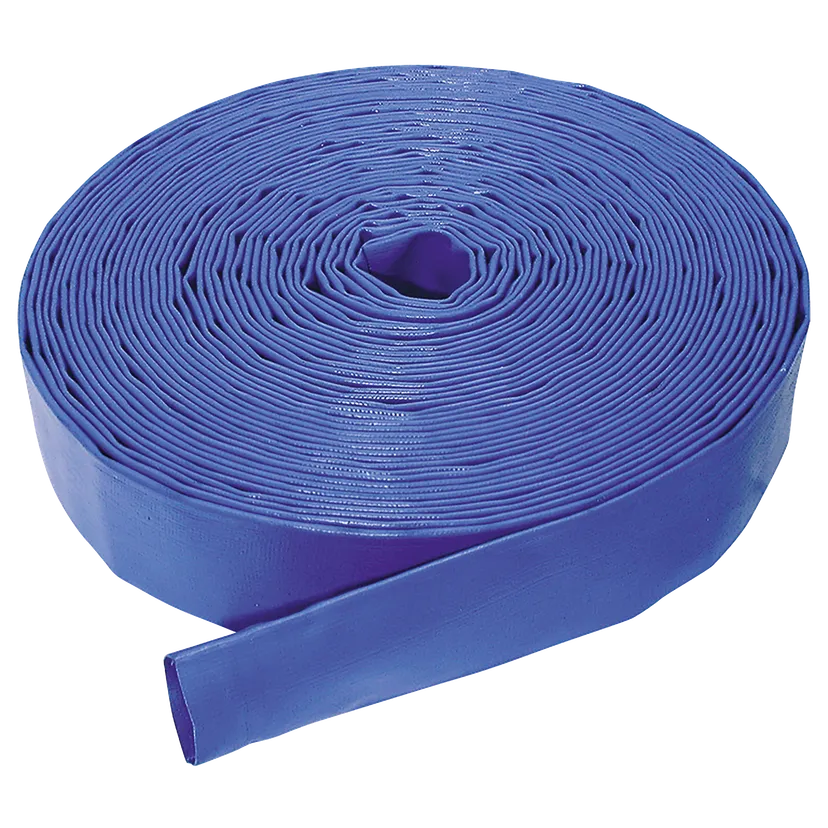 Medium Duty PVC Blue Lay Flat (Water Discharge Hose)