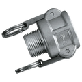 Type B Cam & Groove x BSPT Male - Aluminium