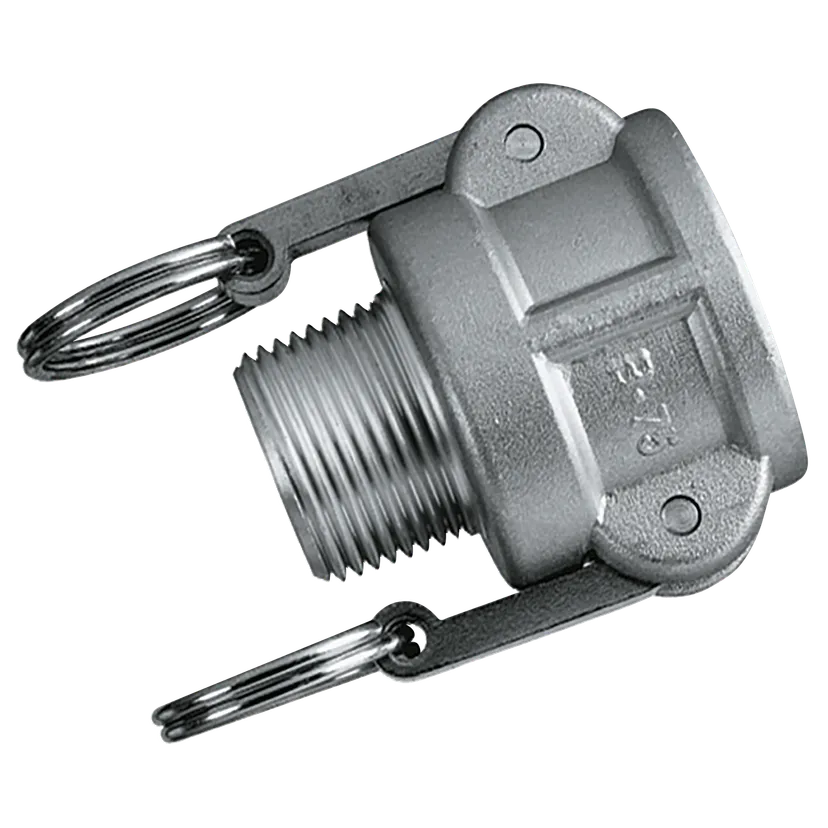Type B Cam & Groove x BSPT Male - Aluminium