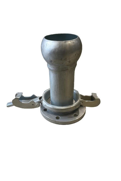 Heavy Duty Male Leverlock x PN-16 Flange with Closure Ring (Galvanised Steel)