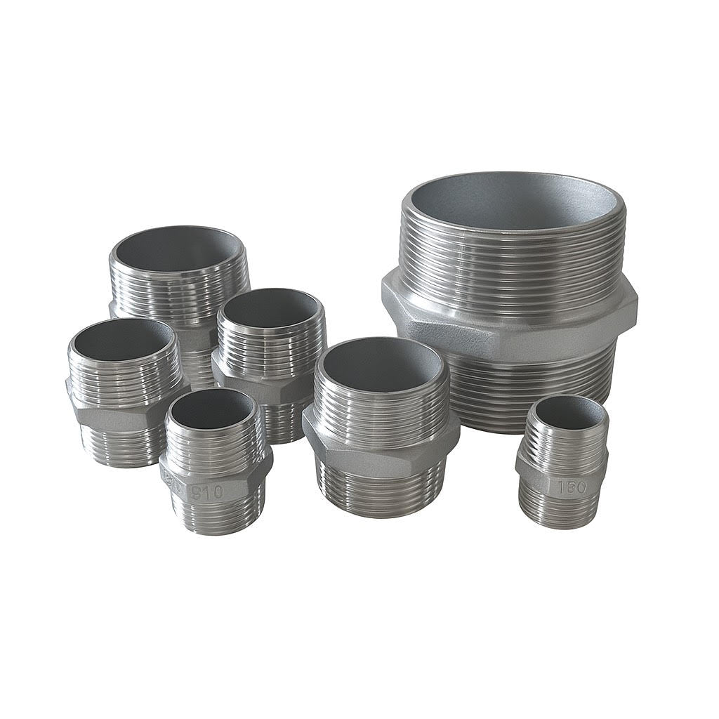 BSP Hex Nipple - (Stainless steel)